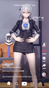[NaStay]tiktok系列二游烧鸡主播角色在抖音放飞自我，该艾草挨操，该高超高潮