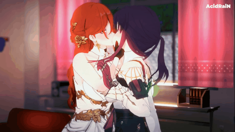 【内射 丝袜 吞精 口爆】新作--AcidRaiN - 046【HSR】Kafka x Himeko FUTA 卡芙卡x姬子 sex [sound] full on des