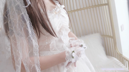 穿婚纱做爱嗷唯美风