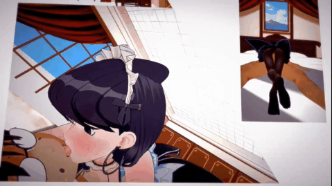 【黑丝 内射 口交 喷潮 NTR】新作--[Peh-koi] 仲良しのキモオタの専属エロメイドになる古見さん
