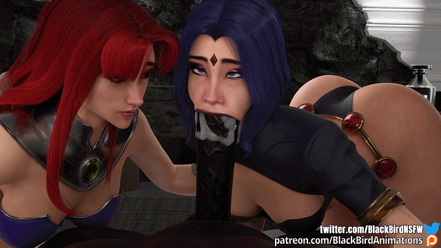 【3D动画】 【BlackBirdNSFW】 11月新作:2B Time + Raven X Starfire 【1.85G】