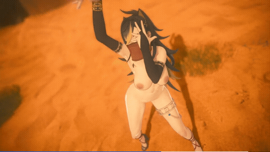 【mmd/黑皮/裸舞】原神 迪希雅与坎蒂丝裸舞（3分钟15秒）