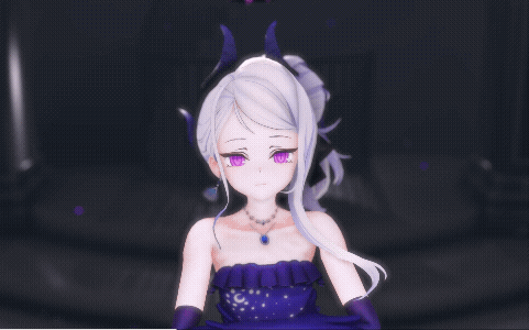 【mmd/裸舞/紫色渐变丝袜】蔚蓝档案空崎日奈（礼服）（2分30秒）【1080p】