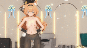 【mmd/贫乳/黑丝/萝莉】蔚蓝档案 伊落玛丽（礼服）裸舞（2分半）